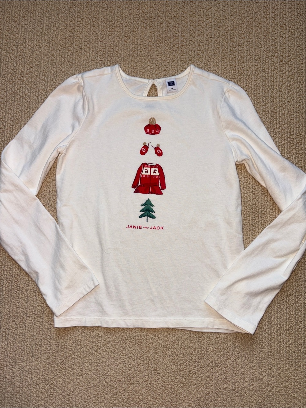 Janie and Jack 2016 Holiday Christmas Shirt Reindeer 12